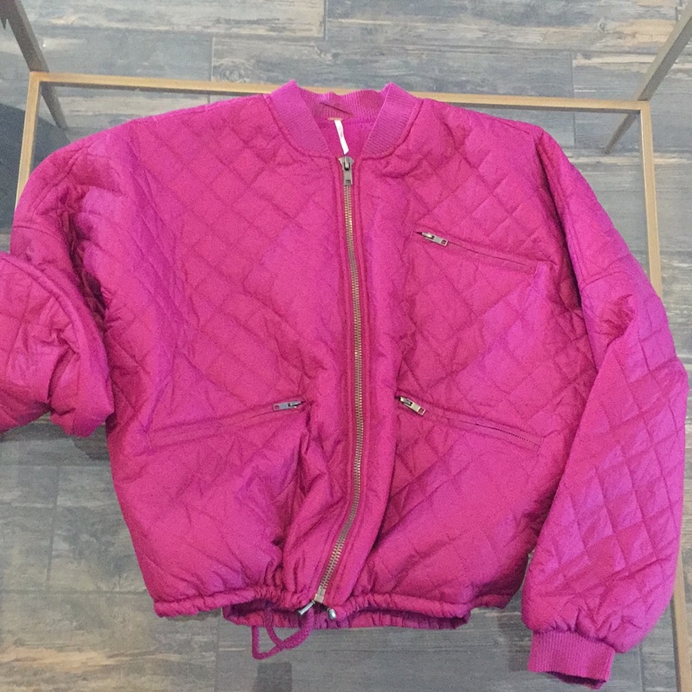 Free People Easy Quilted Bomber -NWT-L - Picture 7 of 8